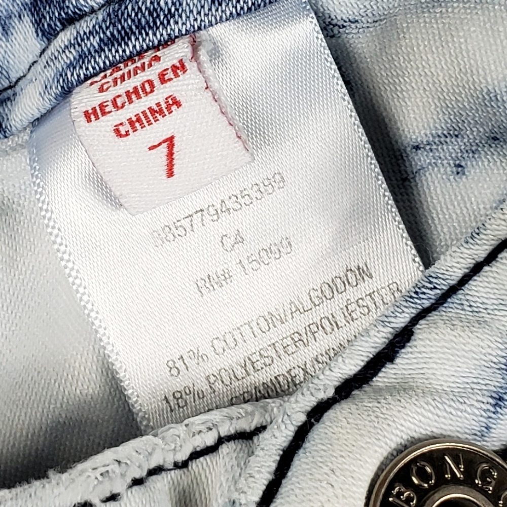BONGO Girls Acid Washed Jegging Jeans - Picture 6 of 6